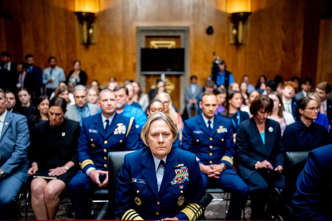 Fagan repeatedly pledged to change the culture of the Coast Guard, but said she needs more time and resources to do so. (Photo by Andrew Harnik/Getty Images